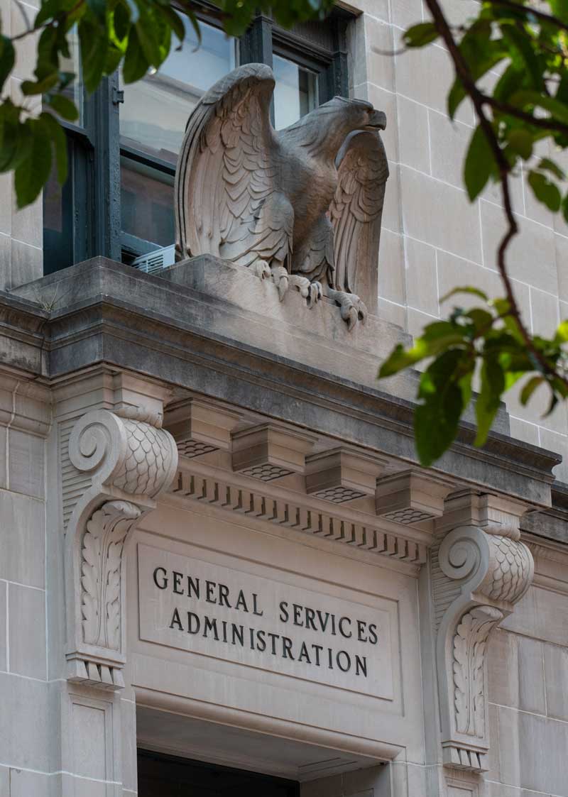 US General Services Administration Real Estate Building Entrance